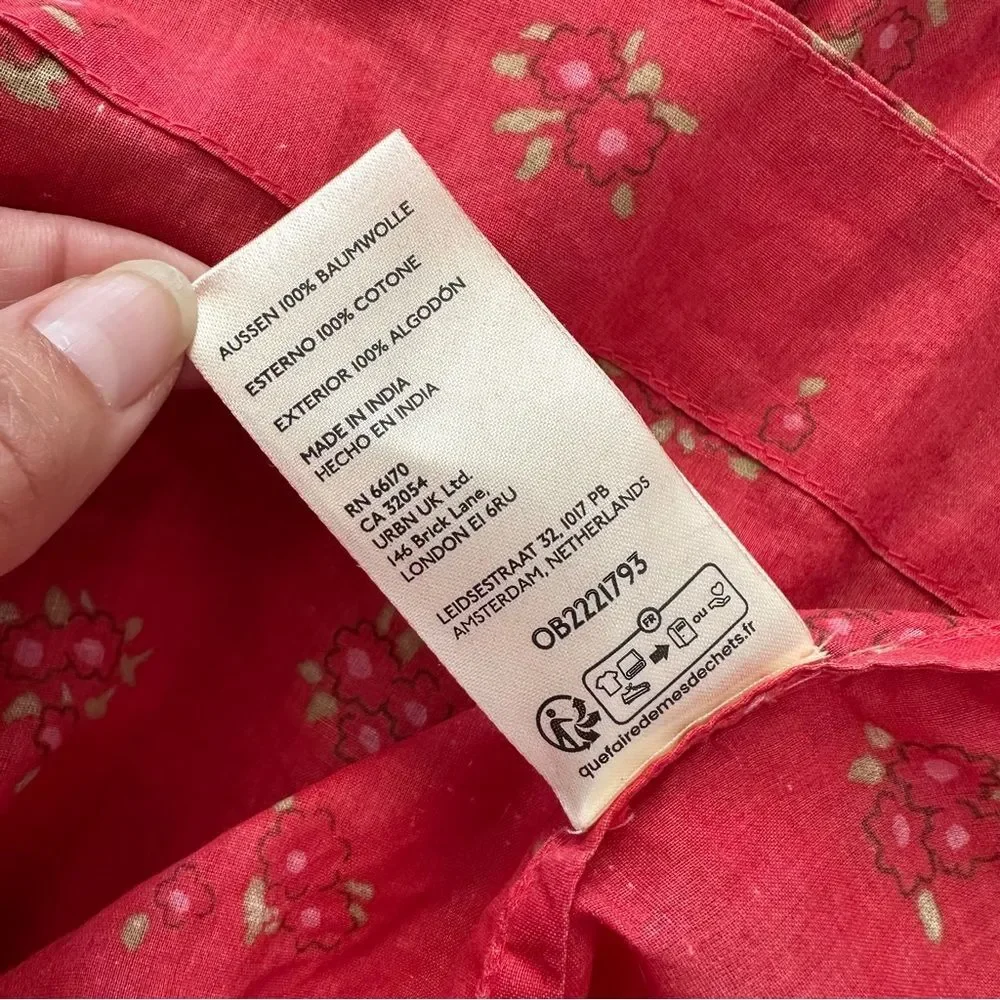 NWOT Free People Bella Mae Midi Dress in Red Size XS